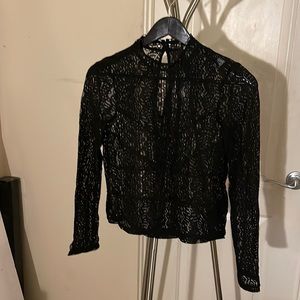 Divided by H&M. Color is black lace. Size is US zero.